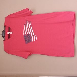 CANVAS BELLA+ CANVAS T-SHIRT, TOP SHORT SLEEVE  RED SIZE MEDIUM  UNISEX